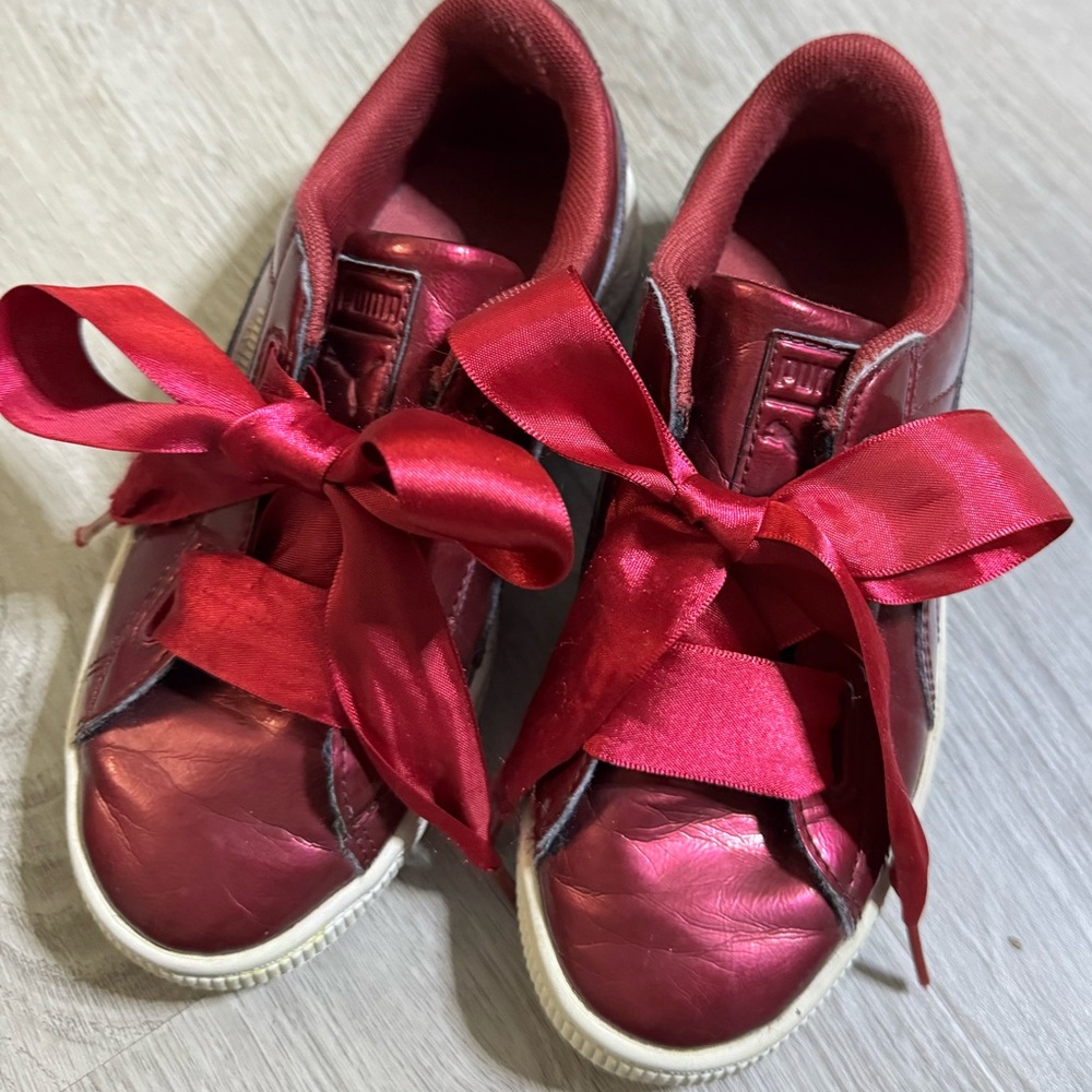 Puma Satin Ribbon Red Sneakers